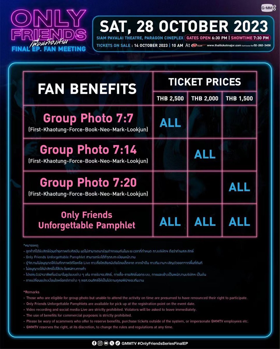a0106824's tweet photo. #onlyfriends #OnlyFriendsSeries #OnlyFriendsbangkok A1 A2 frist row 
dm me with ur budget https://t.co/QHBewC0jfm