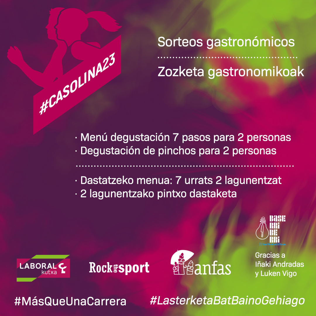 casolinavarra's tweet photo. ‼️CONCURSO #Casolina2023‼️ 👉 Cita con @ a cinco amigos/as, que se vengan a la Carrera Solidaria Navarra, y gana... uno de estos dos PREMIAZOSSSS 🏃♀️🏃🏃♂️
🤳 INSCRIPCIONES: https://t.co/aBvq0AWFs7
#BihotzarekinLasterka - #MásQueUnaCarrera https://t.co/jnqkNiNncm