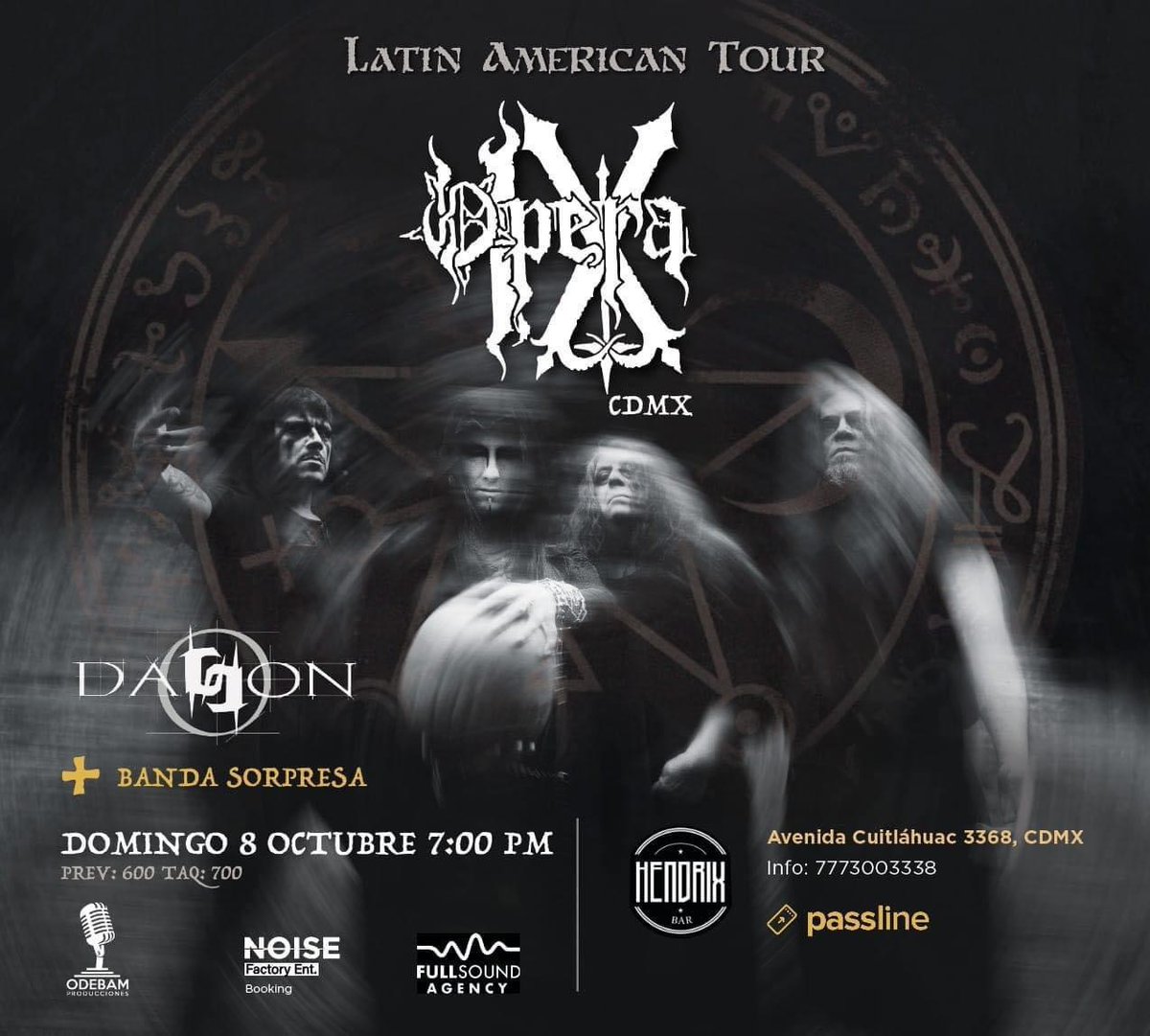 BBeat105's tweet photo. Hoy, 08 de octubre
- Cierre @OfflimitsMx, #Sudarshana y #Grito en #LaMezcalli. @puercords
- @hdxcircusbar, #OperaIX. #FullSoundAgency
- En @circovolador, @destruction, @Chemicide_band y @TulkasThrashMX. @CACIQUEMx
Cuál nos falta?
En cuál los veremos?
#StayBlast
#BlastBeat105 https://t.co/Dua5TtesRN