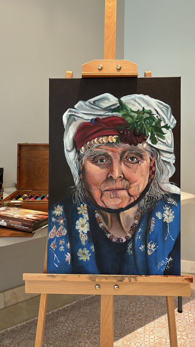 K_alfaiz's tweet photo. Oil portrait on canvas 🎨 #oilpainting #art #portrait https://t.co/Qe9MXQuq3A