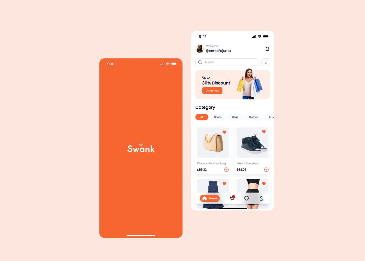 My entry for the Design Clan Challenge 
Swank: An E-commerce mobile app 

#RaynaUIShowdown #designclan #designclanchallenge
@designclan__  @Mercee__ @Rayna_UI