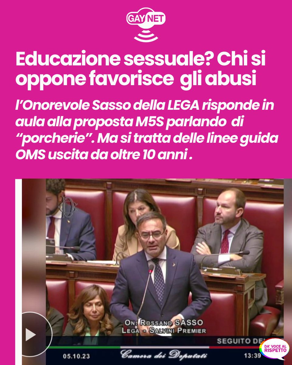 #educazionesessuale una porcheria ? La vera porcheria è che l’Italia è l’ultimo tra i Paesi fondatori UE a non prevedere nei programmi scolastici l’educazione sessuale e affettiva. gaynet.it/2023/10/08/edu…