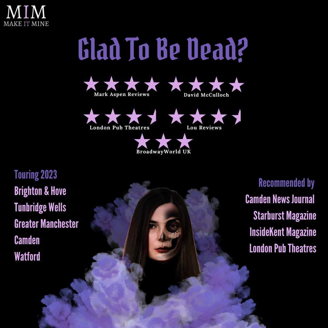 "Glad To Be Dead?" 
⭐⭐⭐⭐ 

We did that. 
x