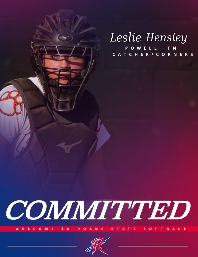 Leslie Hensley (@leslieh_66) on Twitter photo I’m so incredibly blessed and excited to announce that I am continuing my academic & athletic career at <a href="/RoaneStSoftball/">Roane State Softball</a>. I can’t begin to thank God, family, friends, coaches & teammates enough for this opportunity! I’m so ready to see where this new journey takes me! I’m so incredibly blessed and excited to announce that I am continuing my academic & athletic career at <a href="/RoaneStSoftball/">Roane State Softball</a>. I can’t begin to thank God, family, friends, coaches & teammates enough for this opportunity! I’m so ready to see where this new journey takes me!