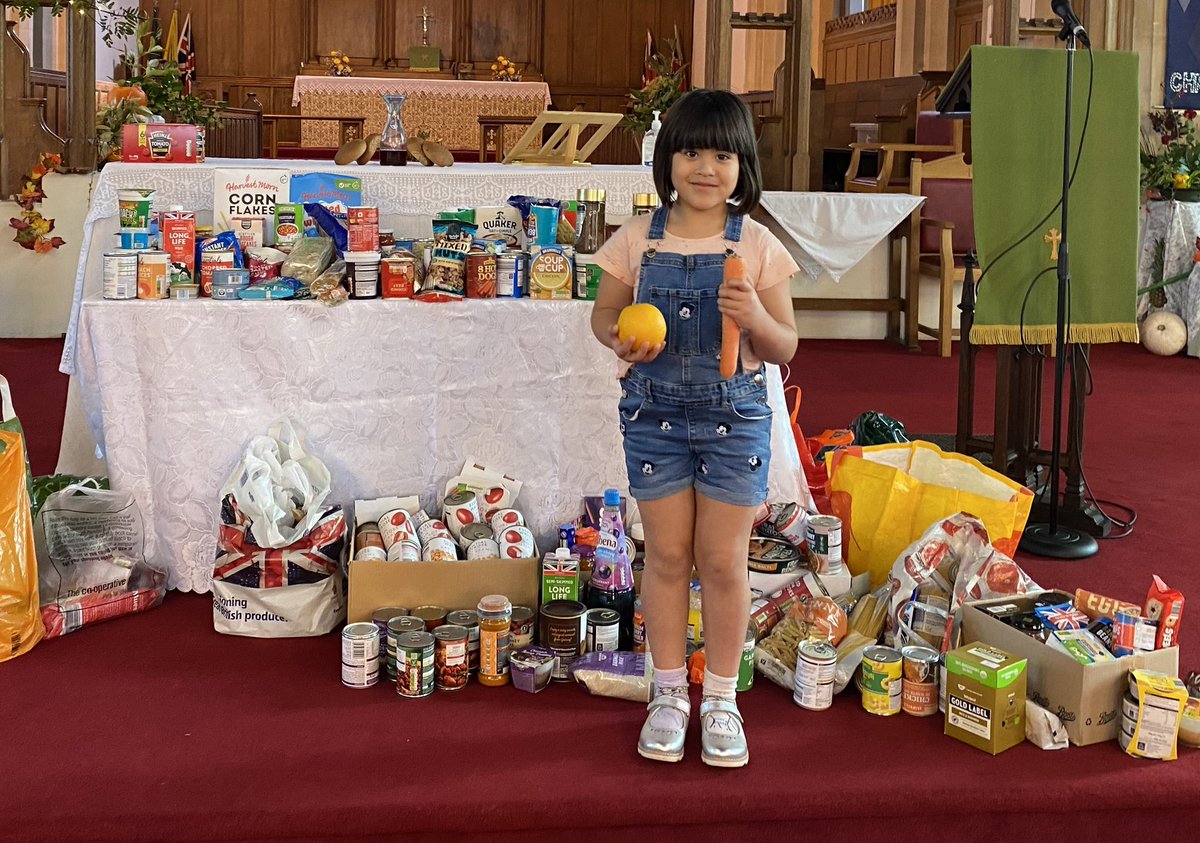 A wonderful harvest festival service at St Saviour’s Westcliff this morning. Great Harvest Samba shimmy from Bob! Thanks to everyone who donated food to HARP! <a href="/chelmsdio/">Chelmsford Diocese</a>