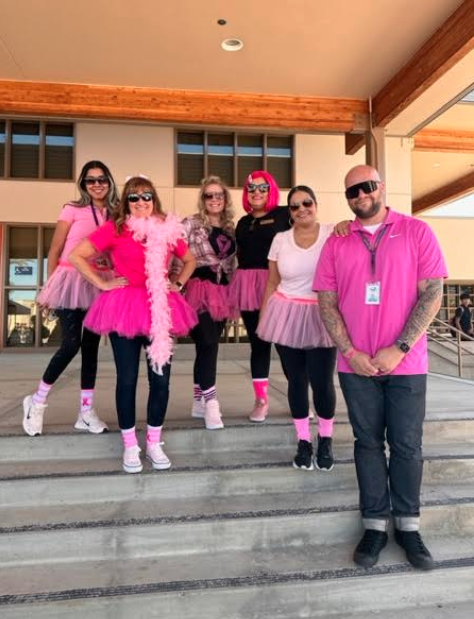 What a fun Friday with "pink out" in honor of breast cancer awareness month!