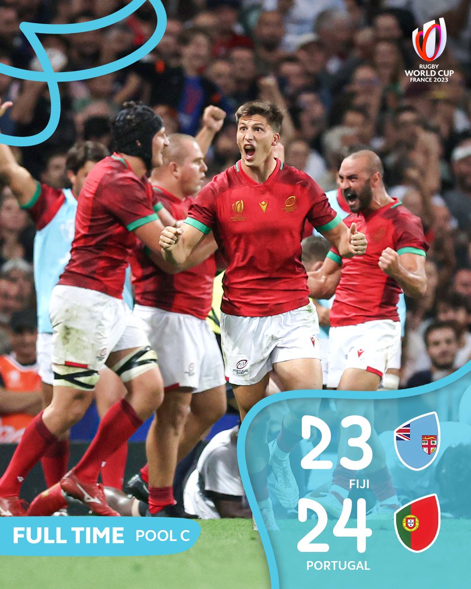 Portugal win their first ever Rugby World Cup match! Highlights over on RugbyPass TV #FIJvPOR | #RWC2023