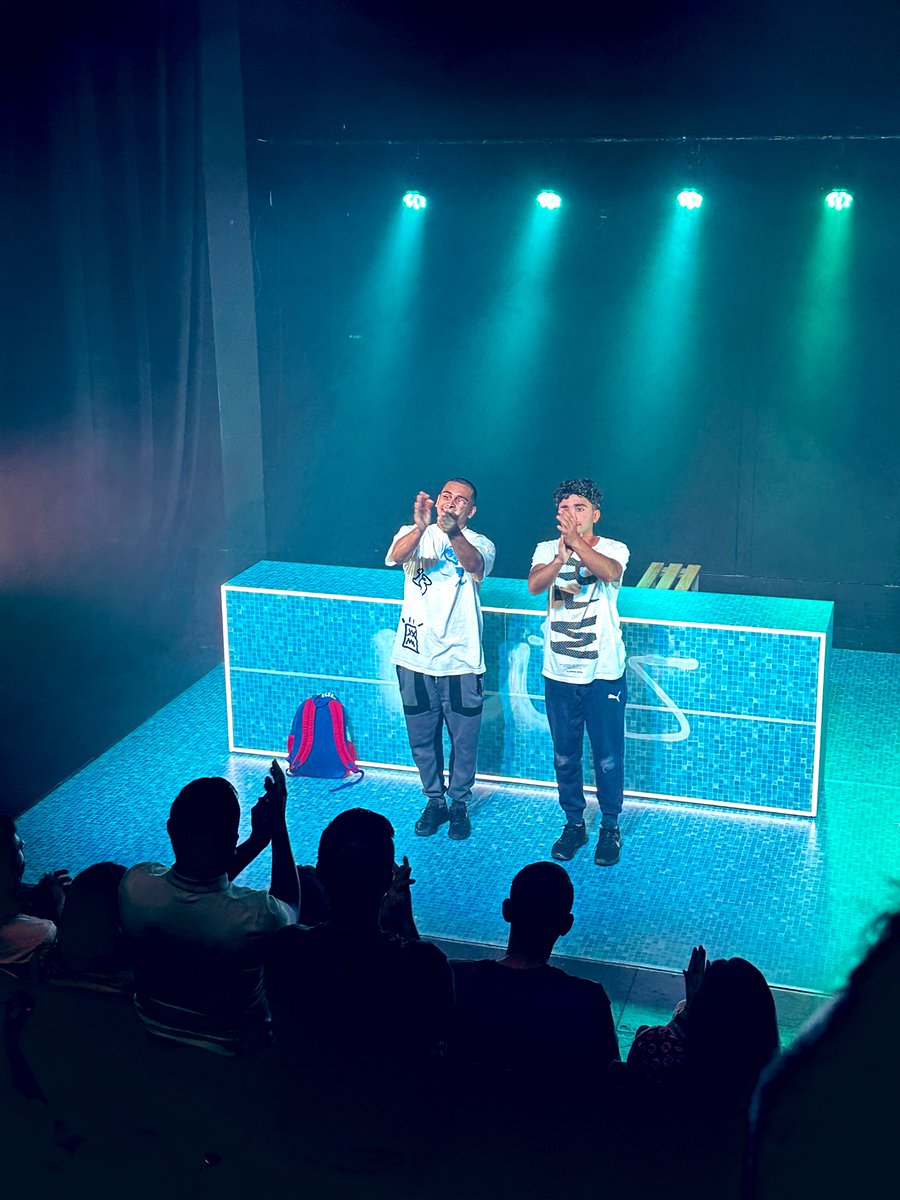 Wasimkk's tweet photo. Brown Boys Swim, @sohotheatre  A play show which never to be missed it’s a great show about a coming of age Muslim teens that doesn’t knows how to swim but it’s a great performances for entire cast from Ibraheem Hussain and Kashif Ghole great screening writing from @wordsofkarim https://t.co/IY7nc5Yomw