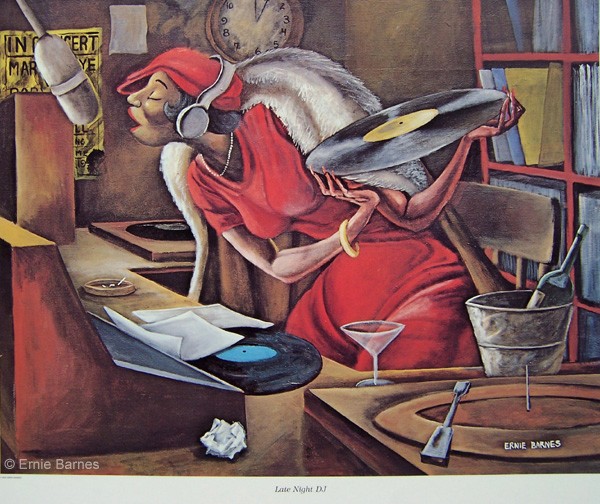 sistadbarnes's tweet image. #Mood ❤️👑🔥 #LateNightDJ #ErnieBarnes