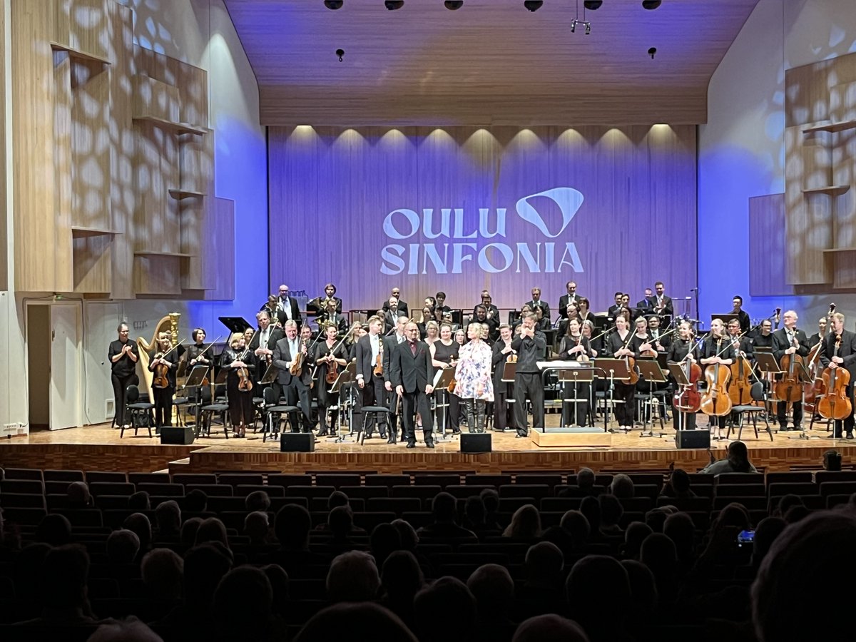 On Thursday, our Teosto Prize winner work ”Water" received its second performance by the <a href="/OuluSinfonia/">Oulu Sinfonia</a>  with conductor <a href="/andrederidder/">André de Ridder</a> and music technologist Tuukka Tervo. The performance was FANTASTIC!!! <a href="/SannaAhvenjarvi/">Sanna Ahvenjärvi</a> <a href="/TeostoOfficial/">Teosto</a> <a href="/UudenL/">Uuden musiikin lokakuu</a>