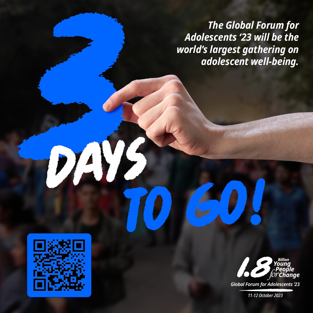 Register NOW for two energizing days of debate, dialogue, and action, and be part of the largest gathering for adolescent well-being! EVERYONE is invited. DON'T miss your spot! 👉 1point8b.org/global-forum-f…