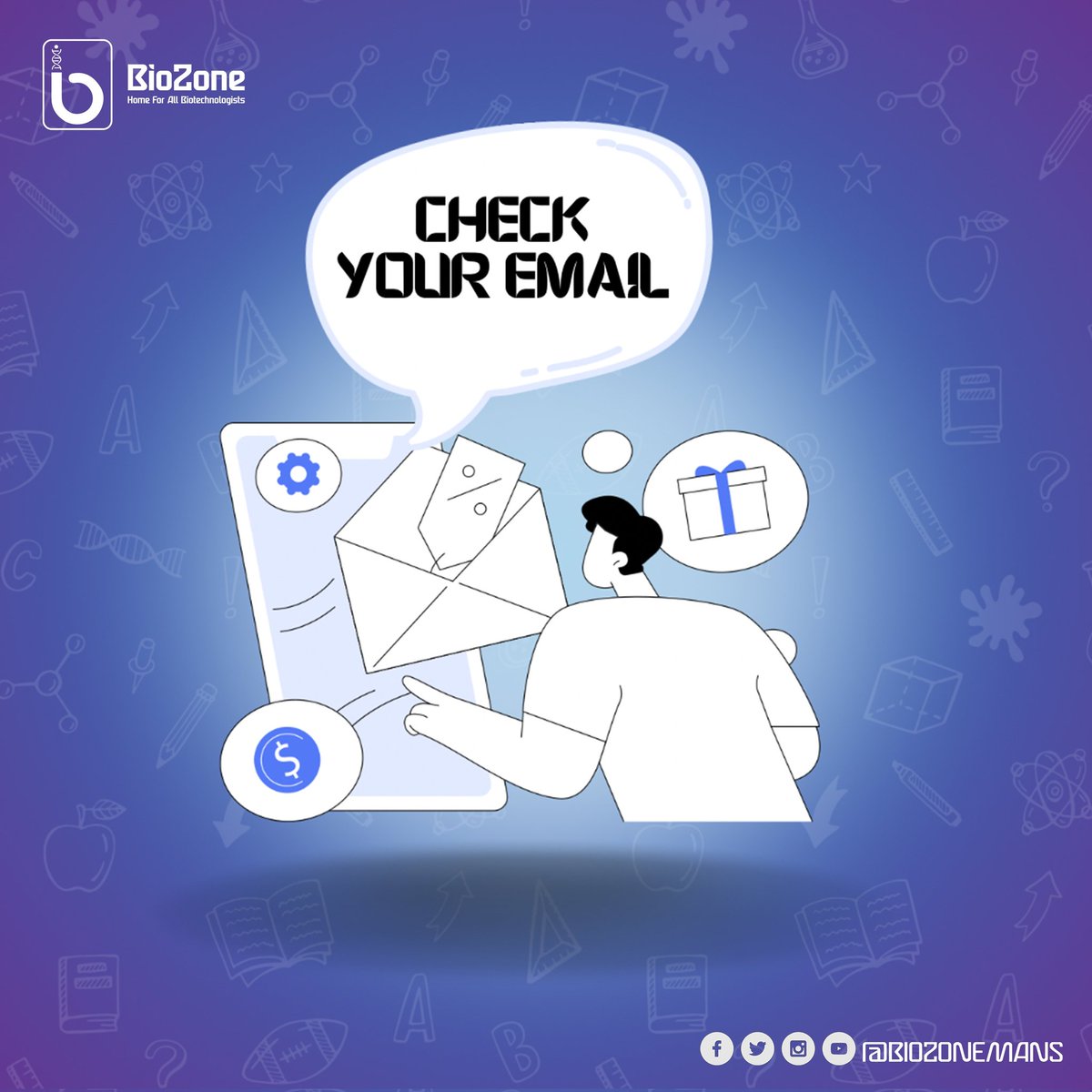 biozonemans's tweet photo. تم إرسال جميع الإيميلات،
ننتظركم في المرحلة الثانية للانضمام للتيم
Check your email and spam section .. If you have any questions, please contact us 💜✨
#BioZone
#Biotechnology
#Home_for_all_biotechnologists https://t.co/EfC7iSB9EY