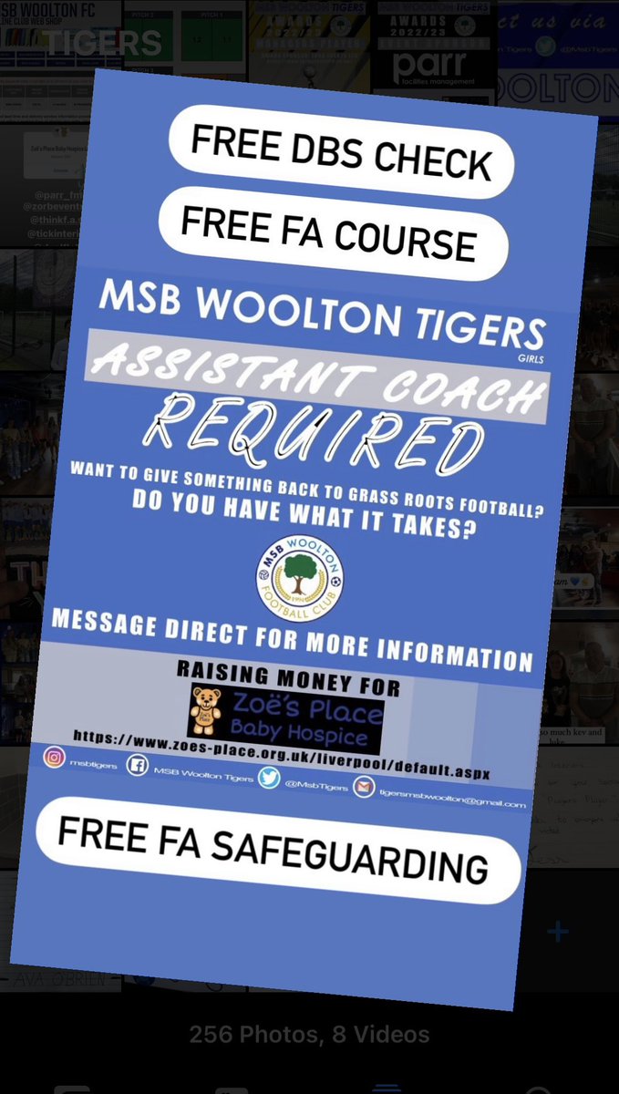 Assistant Coach Required! Under 14’s Team. Training &amp; Courses Provided