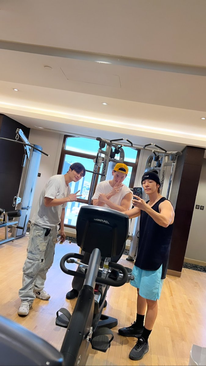 At the gym in Saudi Arabia with KARD