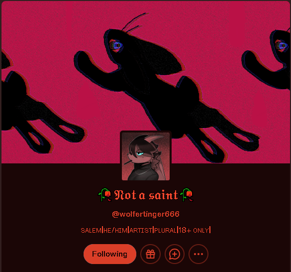 PupChan_Gallery's tweet photo. One final Note:

"Puppychan" is not in twitter anymore and likely never will anymore
He is currently on tumblr with new amazing artstyle, characters and acknowledges past actions made by punnya
He just wants to mind his own business and make art, so please be respectful https://t.co/HddjP3Y94p
