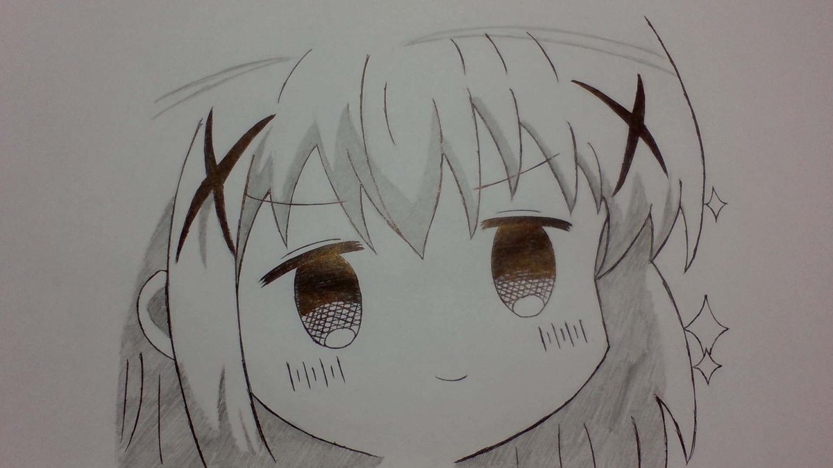 チノちゃん（模写）
#絵　
#ご注文はうさぎですか