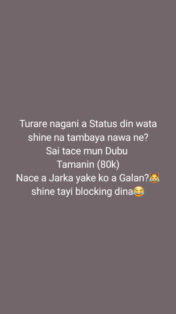 Kai Jama’a Wai a jarka yake 😂😂😂