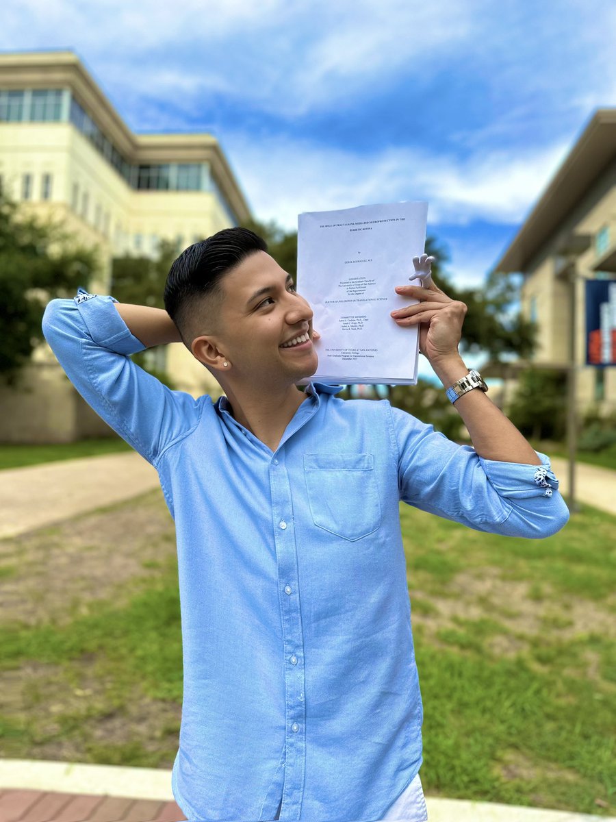 derekrdzphd's tweet photo. It’s a…DISSERTATION! 🩵📖

The wait is finally over! Join me in welcoming my bundle of joy to the scientific world on November 07, 2023 at 1:30 pm. You may attend in-person or virtually, message me for details!

Hope to see you there! 🧑🏻‍🔬🔬

#TranslationalScientist https://t.co/d28bHvF6HA