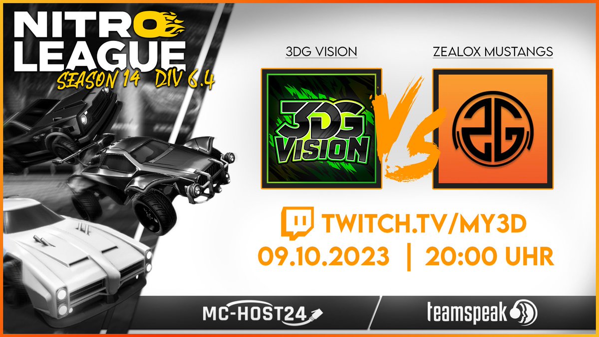 3DG-RL (@3dg_rl) on Twitter photo Bruderkrieg? Morgen spielen wir gegen <a href="/ZealoxGaming/">Zealox Gaming</a>! 😮
Denkt bloß nicht, dass wir euch gewinnen lassen! 😈
⚔️ 3DG Vision vs Zealox Mustangs
⏱️ Montag - 20:00 Uhr
➡️ twitch.tv/my3d ⬅️
#RocketLeague #esport #TwitchDE #LiveStream
<a href="/3dGaming_org/">3D-Gaming</a> <a href="/NitroLeagueRL/">Nitro League Legacy</a> <a href="/Rvbymoon_/">Rvby</a> Bruderkrieg? Morgen spielen wir gegen <a href="/ZealoxGaming/">Zealox Gaming</a>! 😮
Denkt bloß nicht, dass wir euch gewinnen lassen! 😈
⚔️ 3DG Vision vs Zealox Mustangs
⏱️ Montag - 20:00 Uhr
➡️ twitch.tv/my3d ⬅️
#RocketLeague #esport #TwitchDE #LiveStream
<a href="/3dGaming_org/">3D-Gaming</a> <a href="/NitroLeagueRL/">Nitro League Legacy</a> <a href="/Rvbymoon_/">Rvby</a>