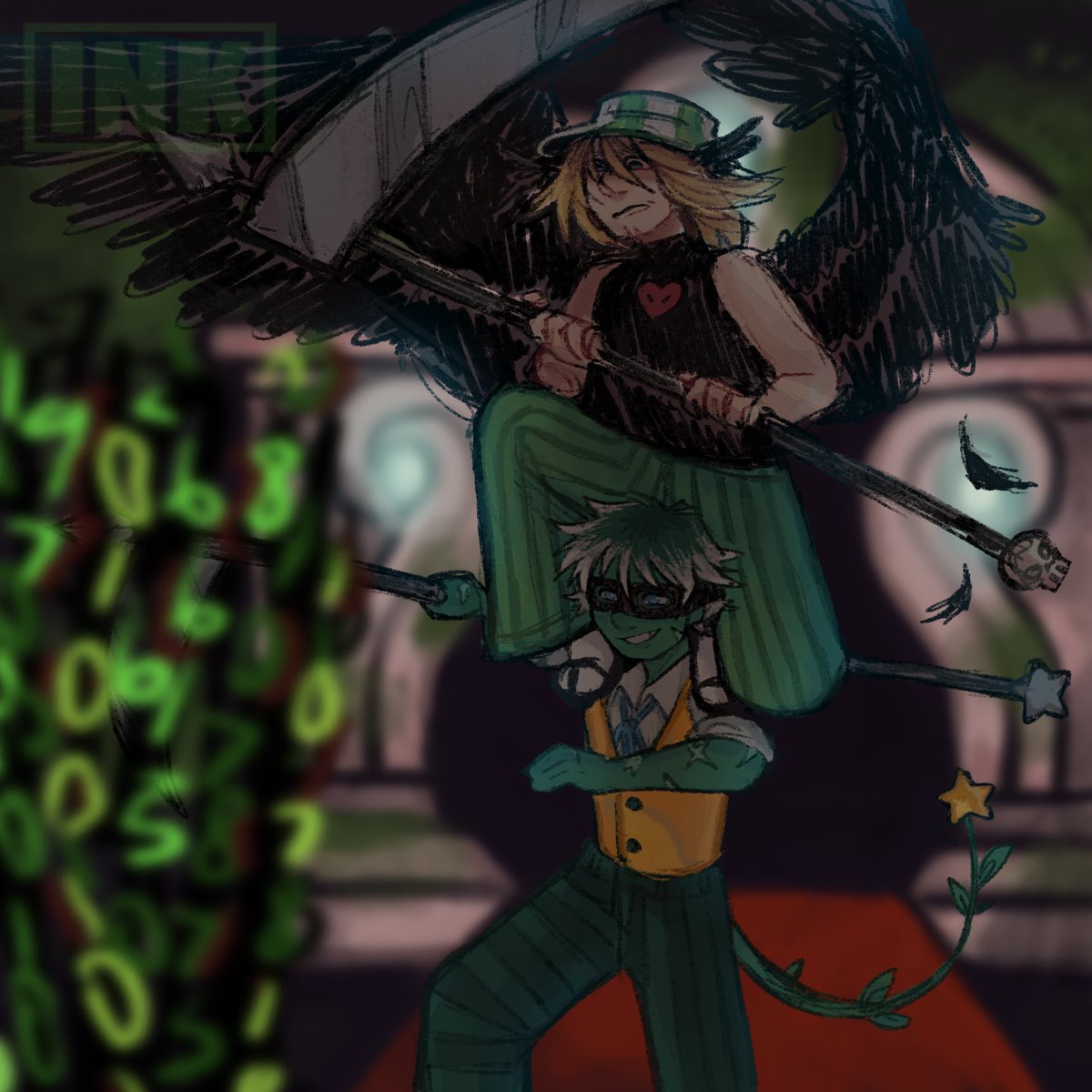 __inkless__'s tweet photo. Qsmptober Day 8 - Battle
#qsmp #qsmpfanart #philzafanart #etoilesfanart 
#qsmptober #codebreakerduo https://t.co/zkZc1TiFUJ