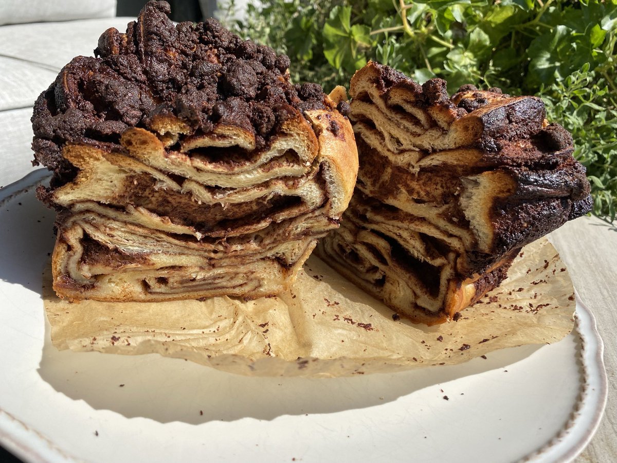 PoutyNosh's tweet photo. It’s been a year since I made babka last and today I’m going back in 👩‍🍳 https://t.co/dMMLWbwbhZ