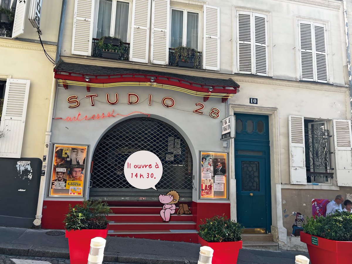 Udunyama_shuri's tweet photo. Bonjour!🇫🇷御殿山でございます

まずは一首

『シシカバブ  パリの老舗の  映画館  そしてこの店  アメリのカフェ』

Studio28は、1928年に出来た老舗の映画館🎞️

ケイコ目を澄ませて🇯🇵上映してました

そして知る人ぞ知るアメリのカフェ

やっと行けた〜😊

#studio28 #アメリ #ケイコ目を澄ませて https://t.co/snUZ1ReKRe