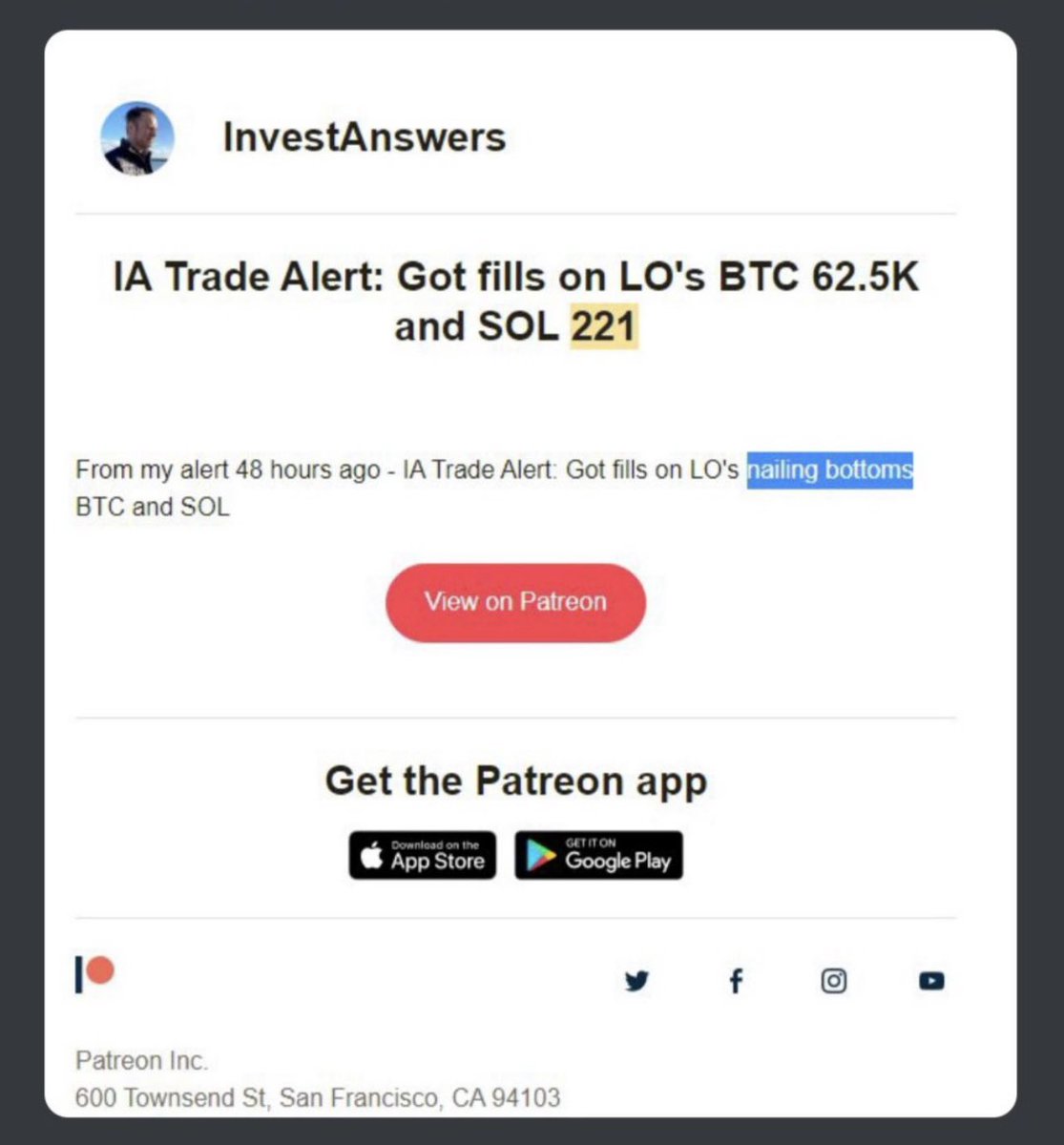 Hey Gang

My new model
BTFT (Buy The F*cking Top)
is out now on my website and on Patreon!

You can get it currently on 50% discount for only $499/month!

This may sound like a lot, but it's easily worth it! My Orangutan already made 4'000% return this afternoon using the model!