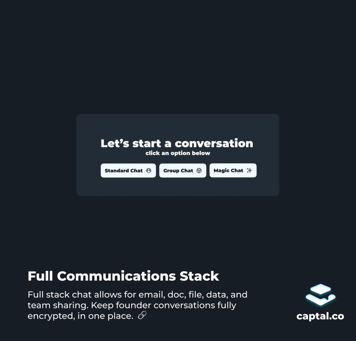 Captalco's tweet photo. Who LOVES pitch slapping??

Cold emails??

Linkedin/X spam?? 

(Still feels weird calling it X)

If you answered 👋YES to any of the above.

Get help.

Stop it. 

https://t.co/O2uRo7c7Wq is #fixingthis https://t.co/Z1XF2ltZ0c