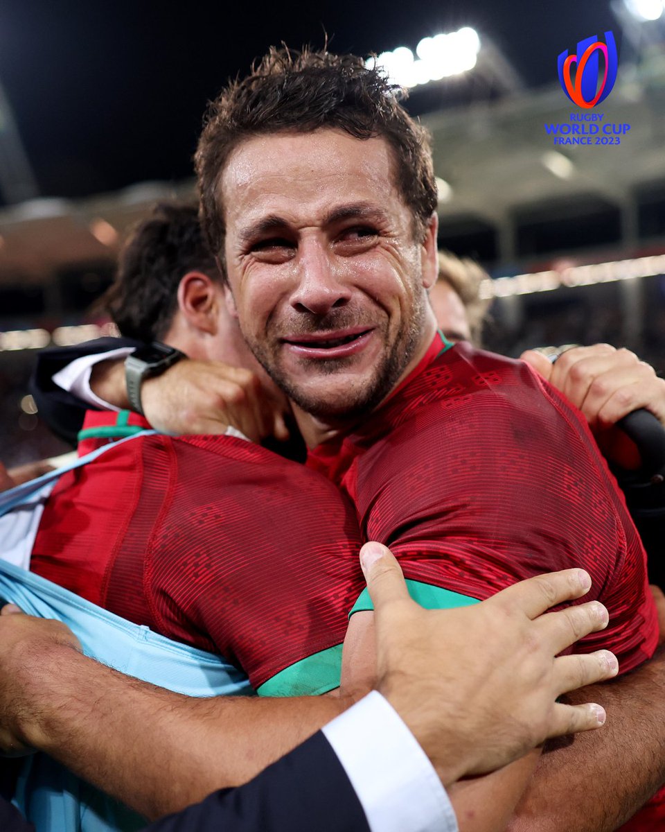 RugbyWorldCupFR's tweet photo. Des images qui resteront gravées à jamais 🇵🇹❤️

#RWC2023 I #FIJvPOR https://t.co/hkMgPMag89
