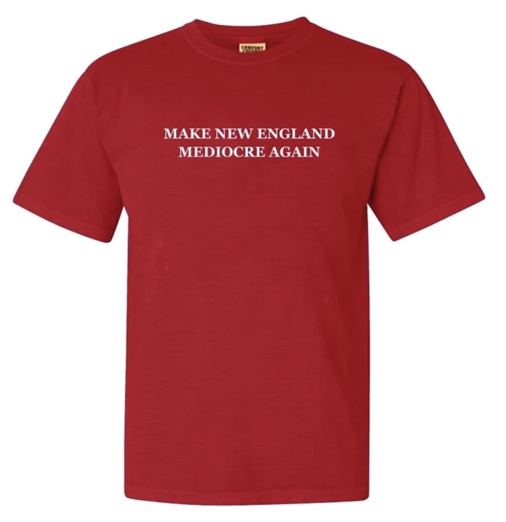 _willcompton's tweet photo. Make New England Mediocre Again

https://t.co/XGJjVUWyyD https://t.co/VLhnhgpQdz