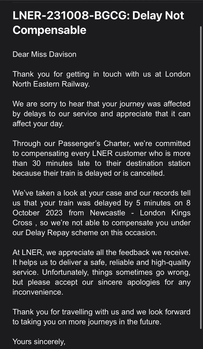 graciedavison1's tweet photo. @LNER 
Interesting… https://t.co/jxxksiYPtC