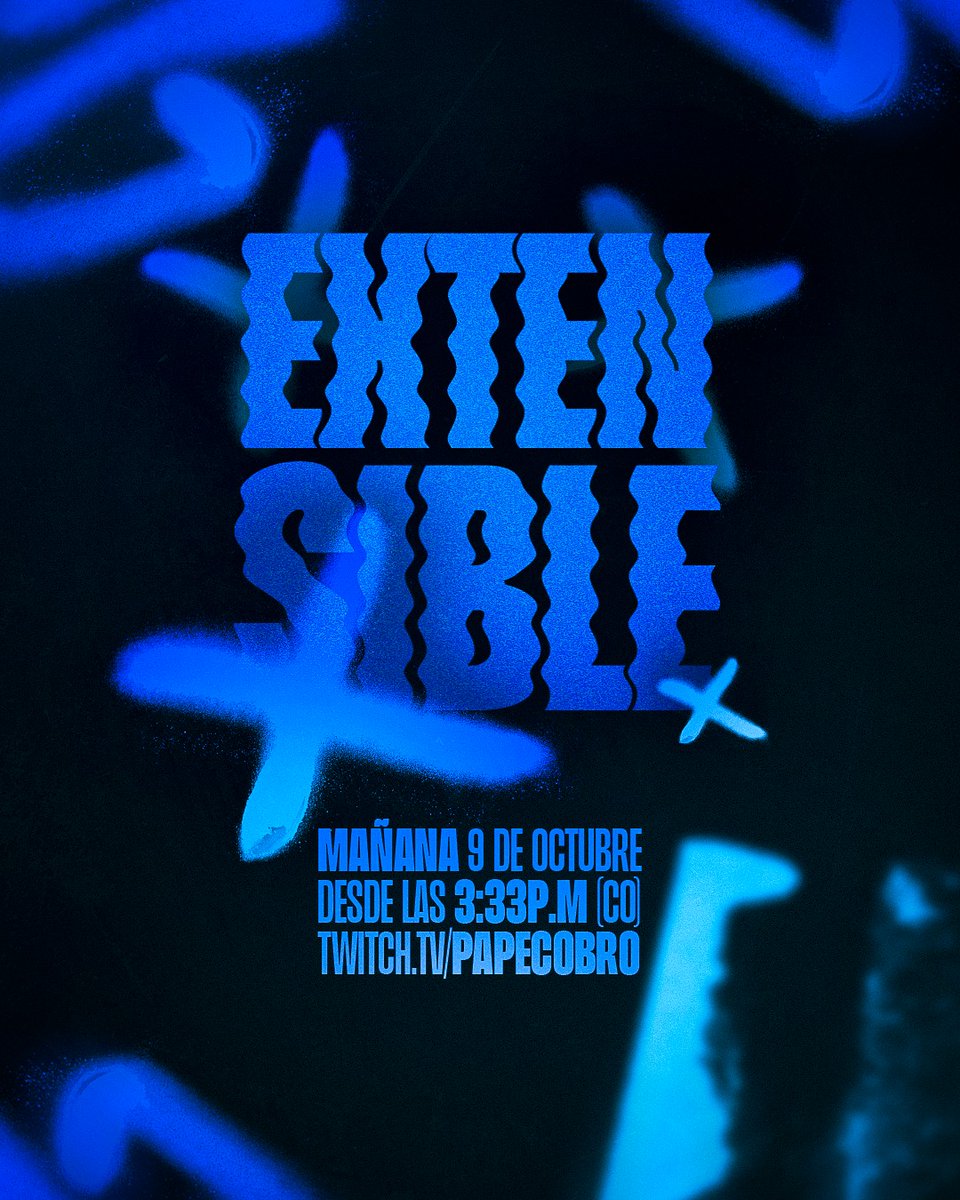 👻 MI PRIMER EXTENSIBLE EN TWITCH 👻

Los invito el día de mañana a las 3:33 P.M. para que vean el inicio de mi primer extensible de Twitch, haremos un minimo de 24 horas en stream y por cada sub y/o donación se irá ampliando la duración del mismo. 🥵💙💙

(ABAJO LOS PARAMETROS)