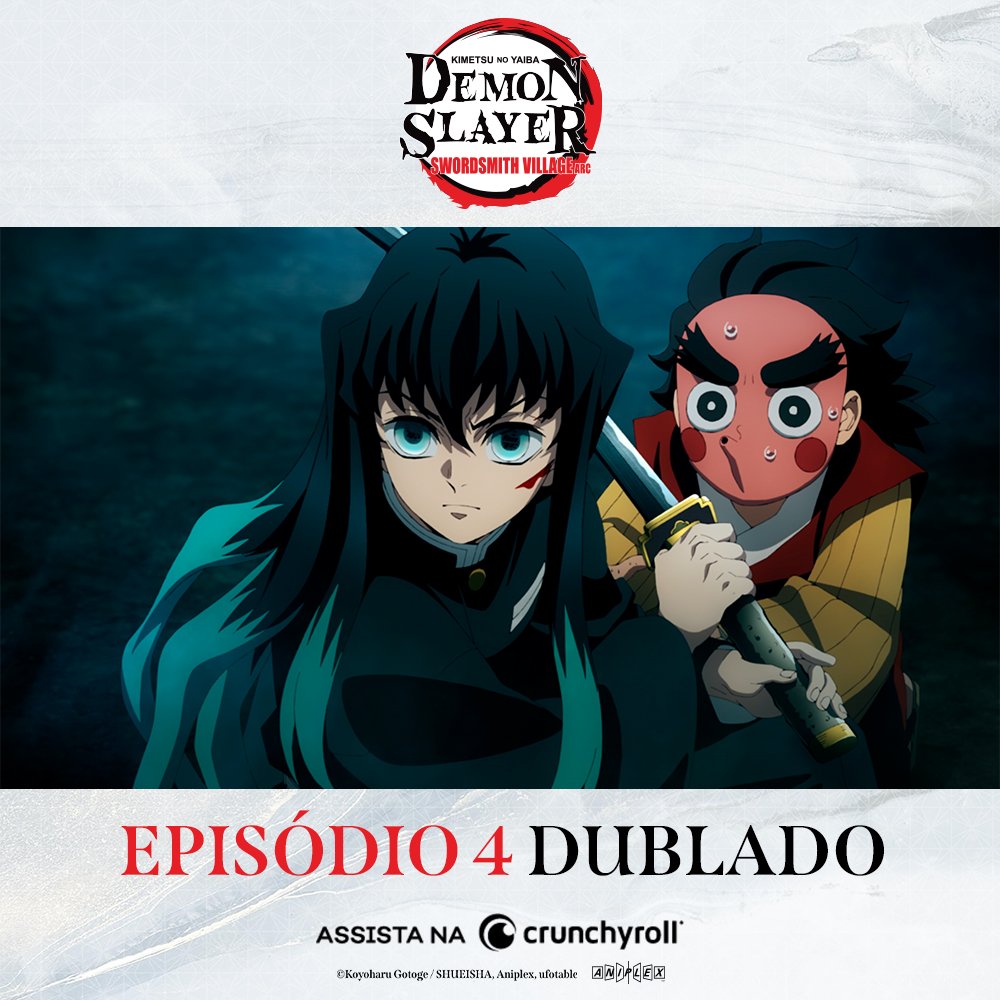 Dublagem de Demon Slayer: Kimetsu no Yaiba Swordsmith Village Arc