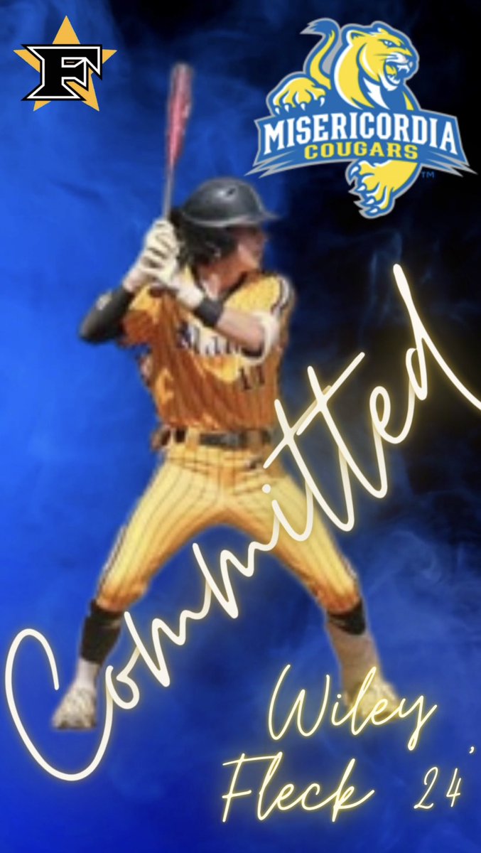 Congratulations to Wiley Fleck on his commitment to Misericordia University! Where he will be continuing his Baseball and Academic careers! Well Deserved!
2024 OF/RHP🔵 #cougars