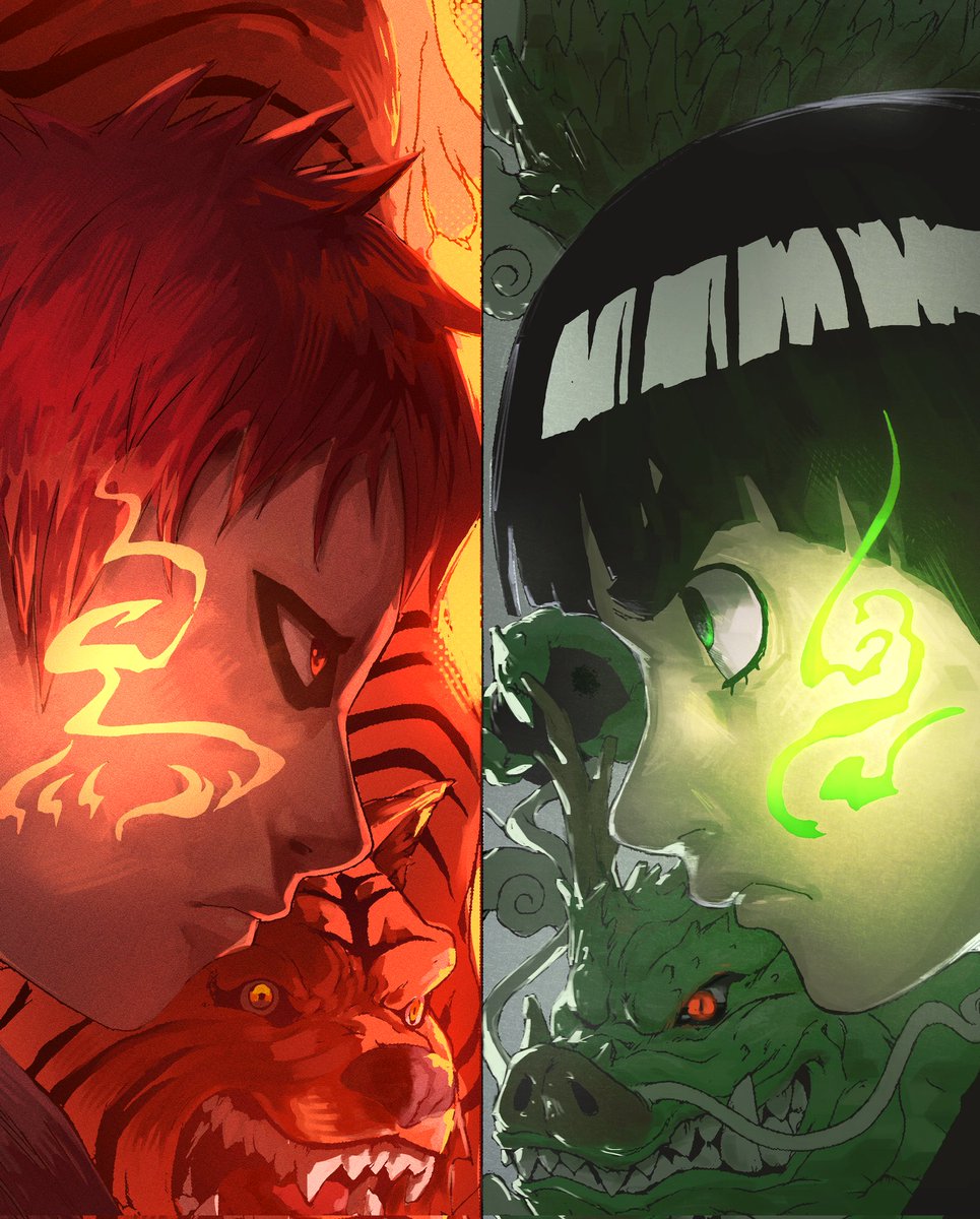 paper_animes's tweet photo. Gaara Vs. Rock Lee
Coloring by @/KusunokiColors https://t.co/mFCQgsttqo