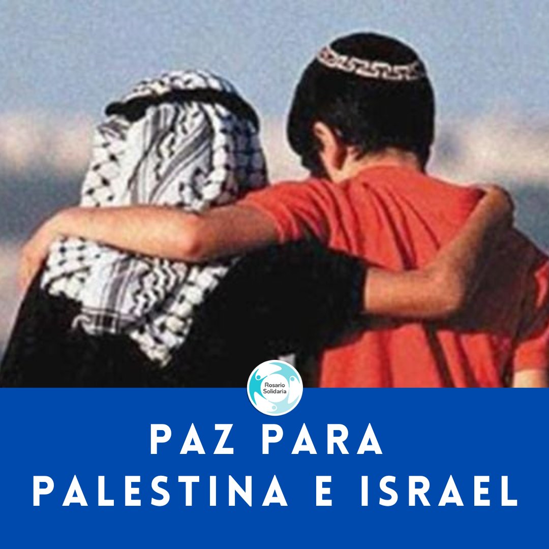 RosSolidaria's tweet photo. "La violencia jamás será la solución a ningún conflicto"

PAZ para los pueblos de Israel y Palestina https://t.co/Om85kRlnkO
