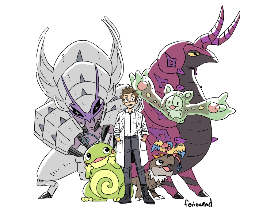 feriowind's tweet photo. poke au with pokemon professor Newt and PC admin? inventor? Hermann https://t.co/FBCHUc06m7