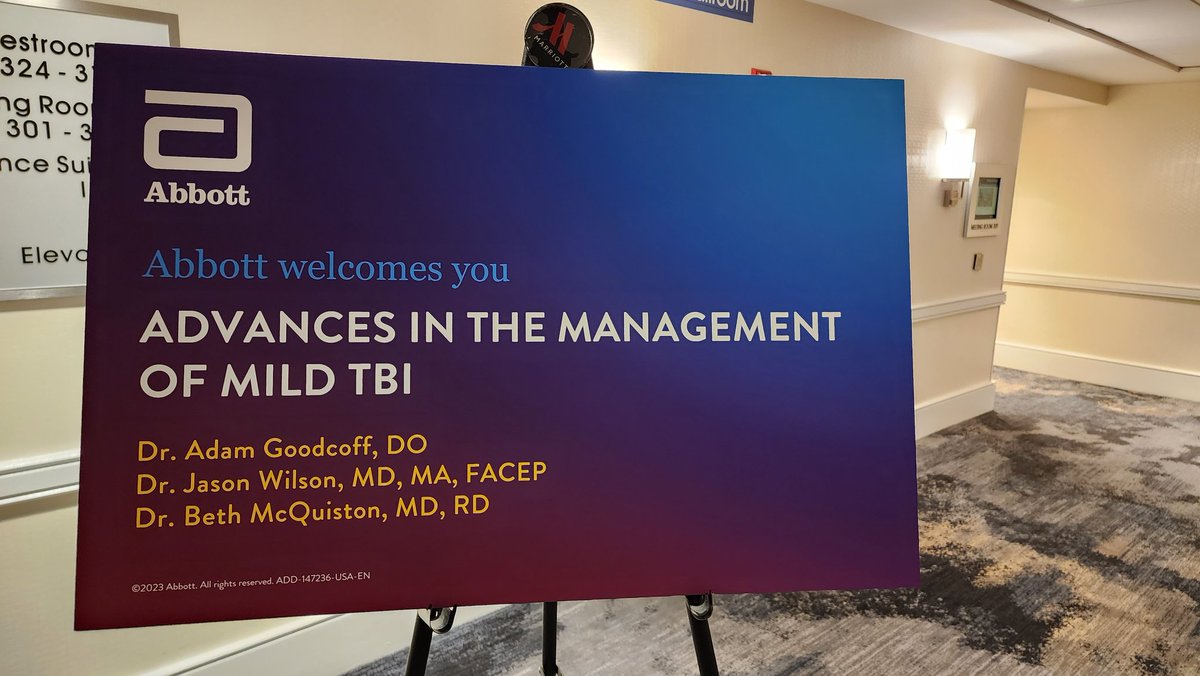 In just a few minutes, 6:00 p.m.EST is this incredible TBI dinner with three engaging speakers. Come to the fifth floor of the downtown Philadelphia Marriott, Grand ballroom KL!

#ACEP23 

#tbi
