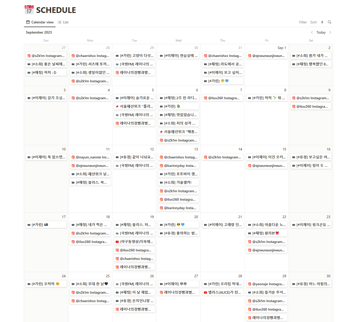 BlrisNews's tweet photo. [📢]

September schedule has been updated completely! (◍ᐡ₃ᐡ◍)

🔗: https://t.co/buC4nRfIFt https://t.co/qC2yRUubL7