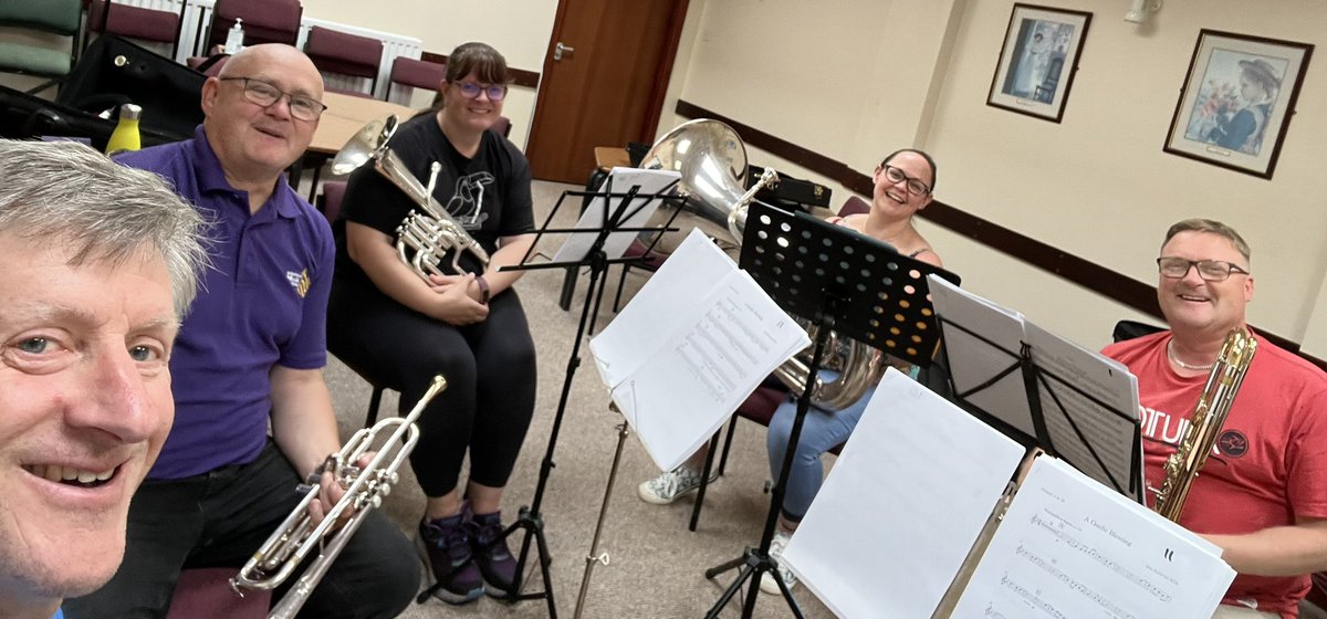 shropshirebrass's tweet image. Another fabulous rehearsal this afternoon. We are preparing a new set list for our next performance on Saturday 2nd December 2033 at RAF Cosford. 

#rafcosford #brassensemble #ShropshireEvents