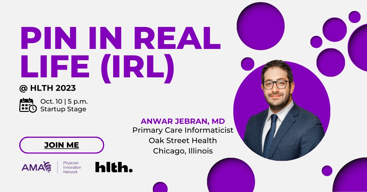 I am thrilled to announce my participation in @AmerMedicalAssn panel at #HLTH2023 on Oct. 10! I will join the conversation alongside @DoctorJesseMD and ten other brilliant physicians to share insights on integrating digital solutions into clinical practices and workflows. Secure