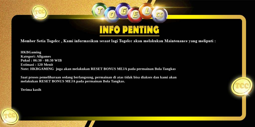 togelcc's tweet image. #togelcc #maintenace #pastiJP