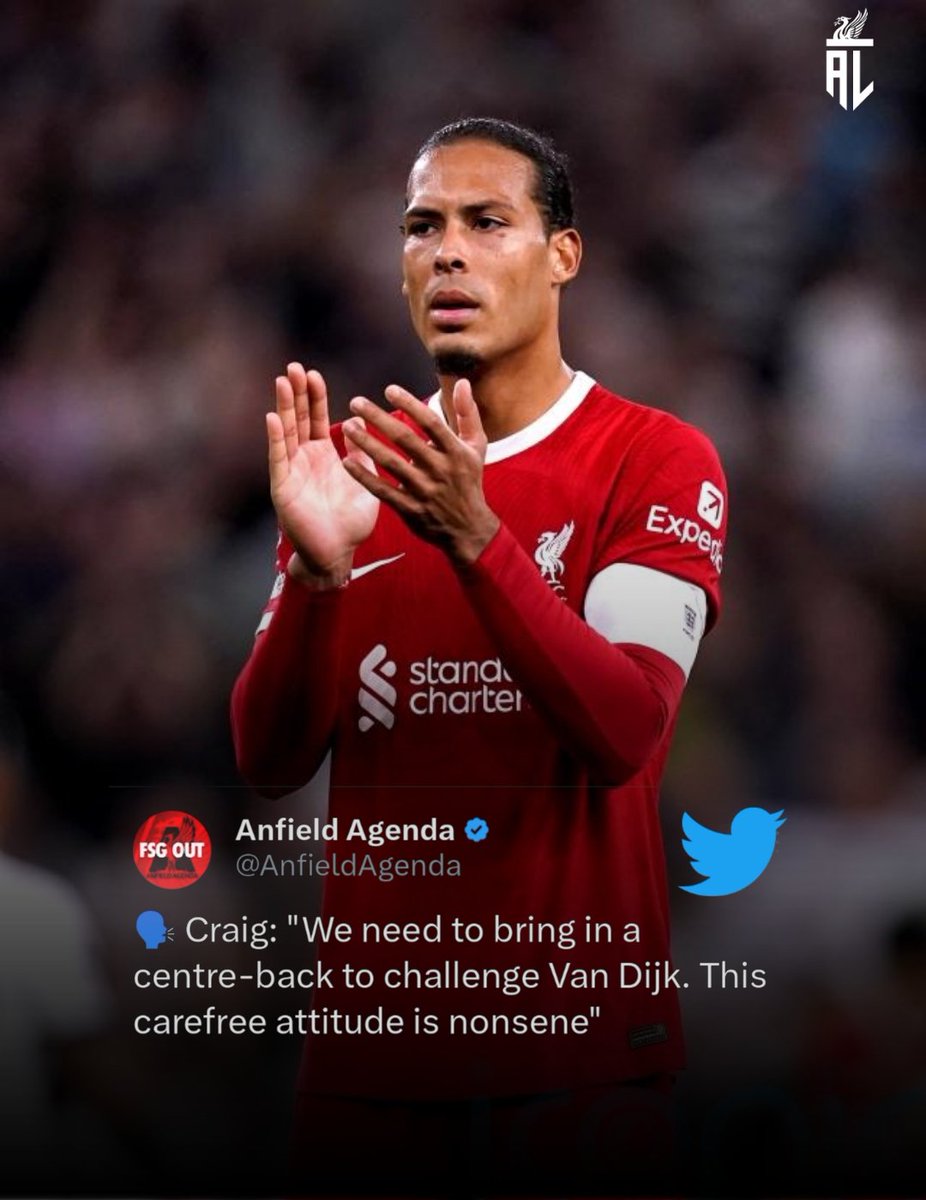 AnythingLFC_'s tweet photo. Do you agree with the @AnfieldAgenda on Virgil Van Dijk? 🔴 https://t.co/8fVO2wXuUf