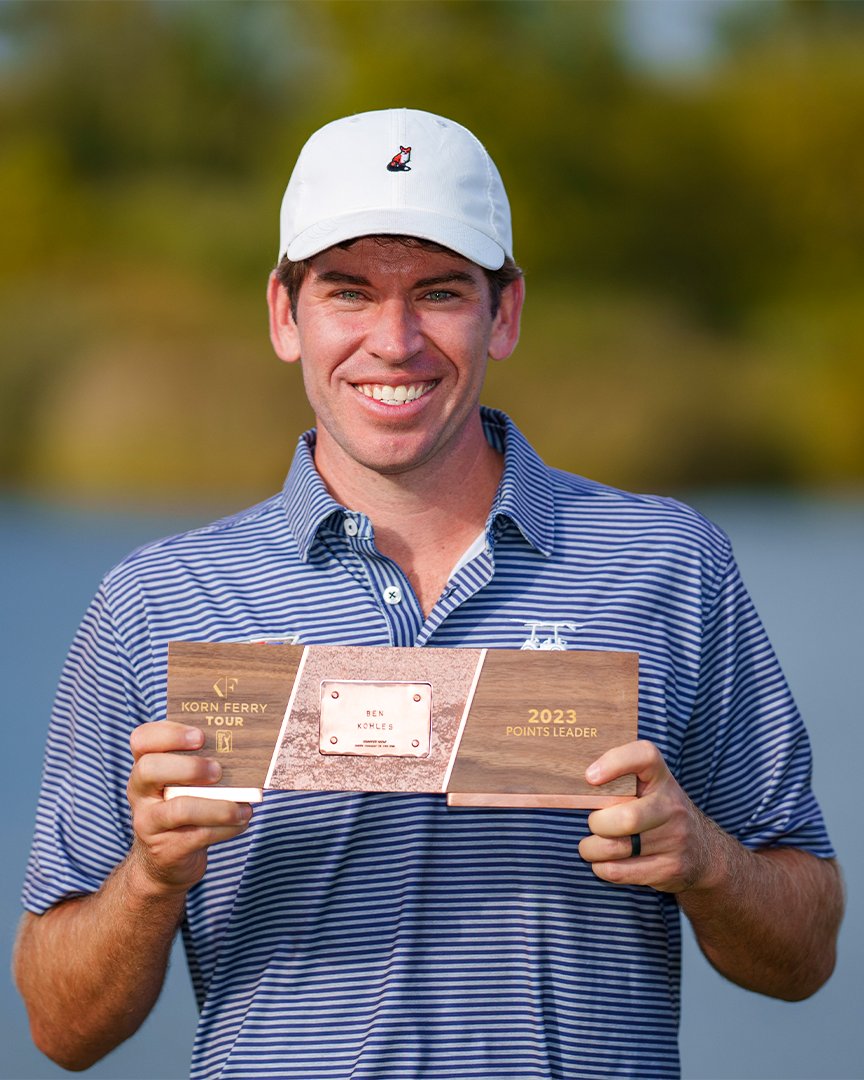 Number 1️⃣ on the points list for <a href="/ben_kohles/">Ben Kohles</a> 🏆

🏌️‍♂️ Fully exempt on the <a href="/PGATOUR/">PGA TOUR</a> 
⛳️ Exempt into the <a href="/THEPLAYERS/">THE PLAYERS</a> 
🇺🇸 Exempt into the <a href="/usopengolf/">U.S. Open</a> 

#TOURBound