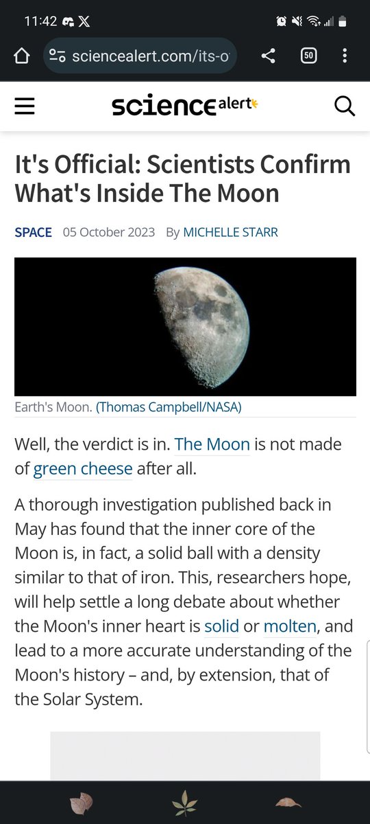 ✤: It took scientists this long to determine that the moon is basically a giant rock.