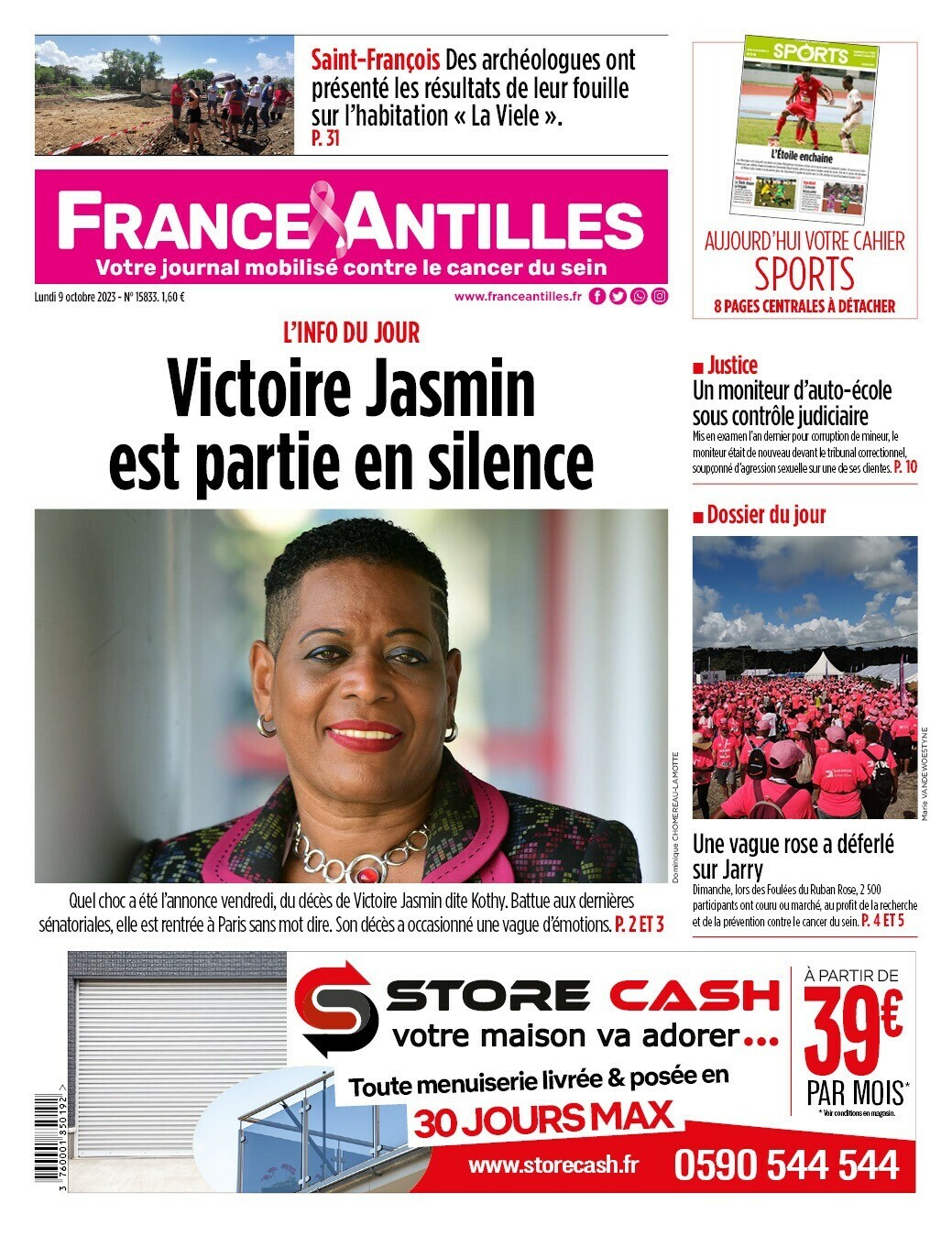 Victoire Jasmin Décès France Antilles Gpe (@FAGuadeloupe) / X