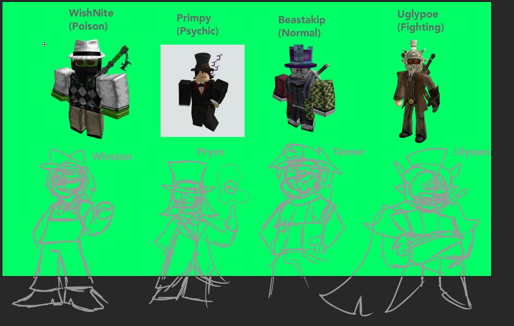 RorianHero's tweet photo. //apologies for my absence btw; low muse here and high muse on @/LAWFULS0UL, you know the drill

in exchange take my idea for the roria elite four; based off of other Roblox Pokemon Devs https://t.co/Qca7bgLUm0