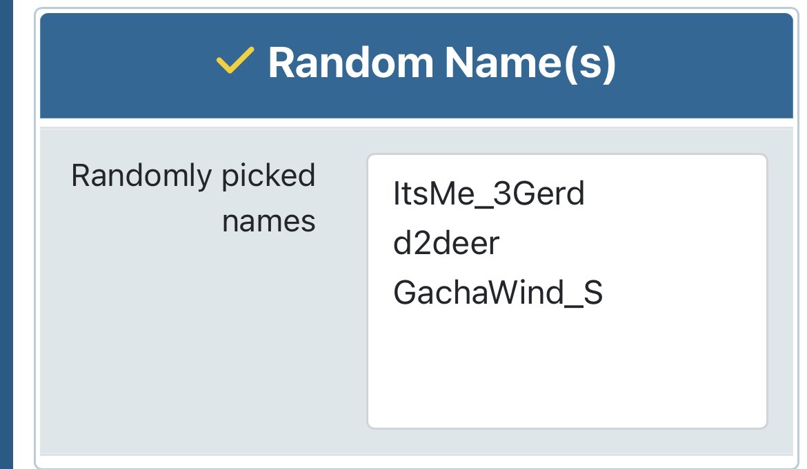 Congratulations~~ @ItsMe_3Gerd <a href="/d2deer/">Deer🦌</a> <a href="/GachaWind_S/">果醋南風 Gacha S. Wind</a> 
I will aim to finish the drawings within this week!
