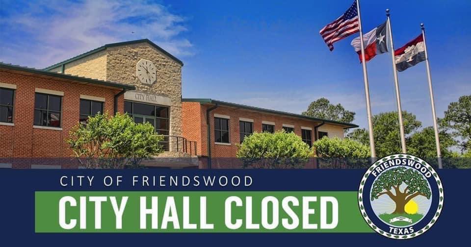 Friendswood City Hall, Library, Municipal Court, and Senior Activity Building will be closed Monday, October 9 in observance of Columbus Day. Trash and recycling will be picked up on Monday as regularly scheduled. ♻️🗑️
