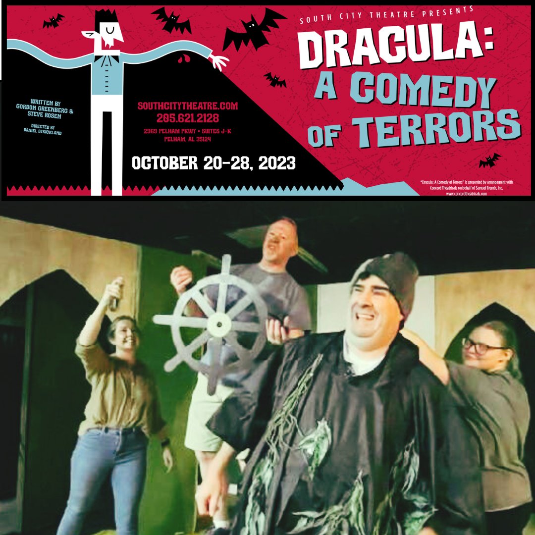 Dracula's cruise to England: 'When you book a one-way trip and the crew ends up undead.' 🚢🦇 #VampireVacation #crappyroomservice #buffetdown #incabinbats #draculaacomedyofterrors #southcitytheatre

southcitytheatre.com/get-tickets/